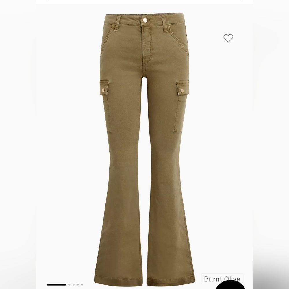 NWT Joe's Jeans The Frankie Cargo Boot-Cut Pants Burnt Olive Size 32 (10-12)